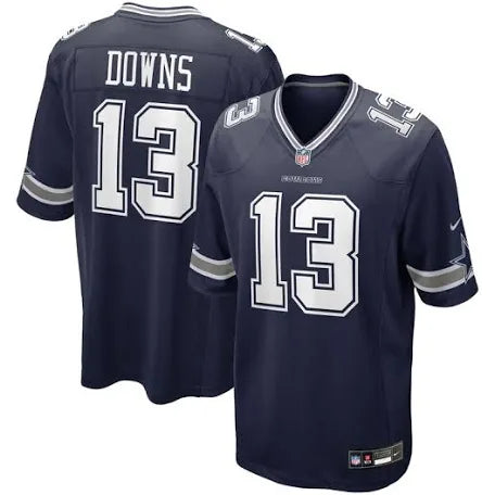 Men's Caleb Downs Navy Stitched Jersey - Small up to 6XL