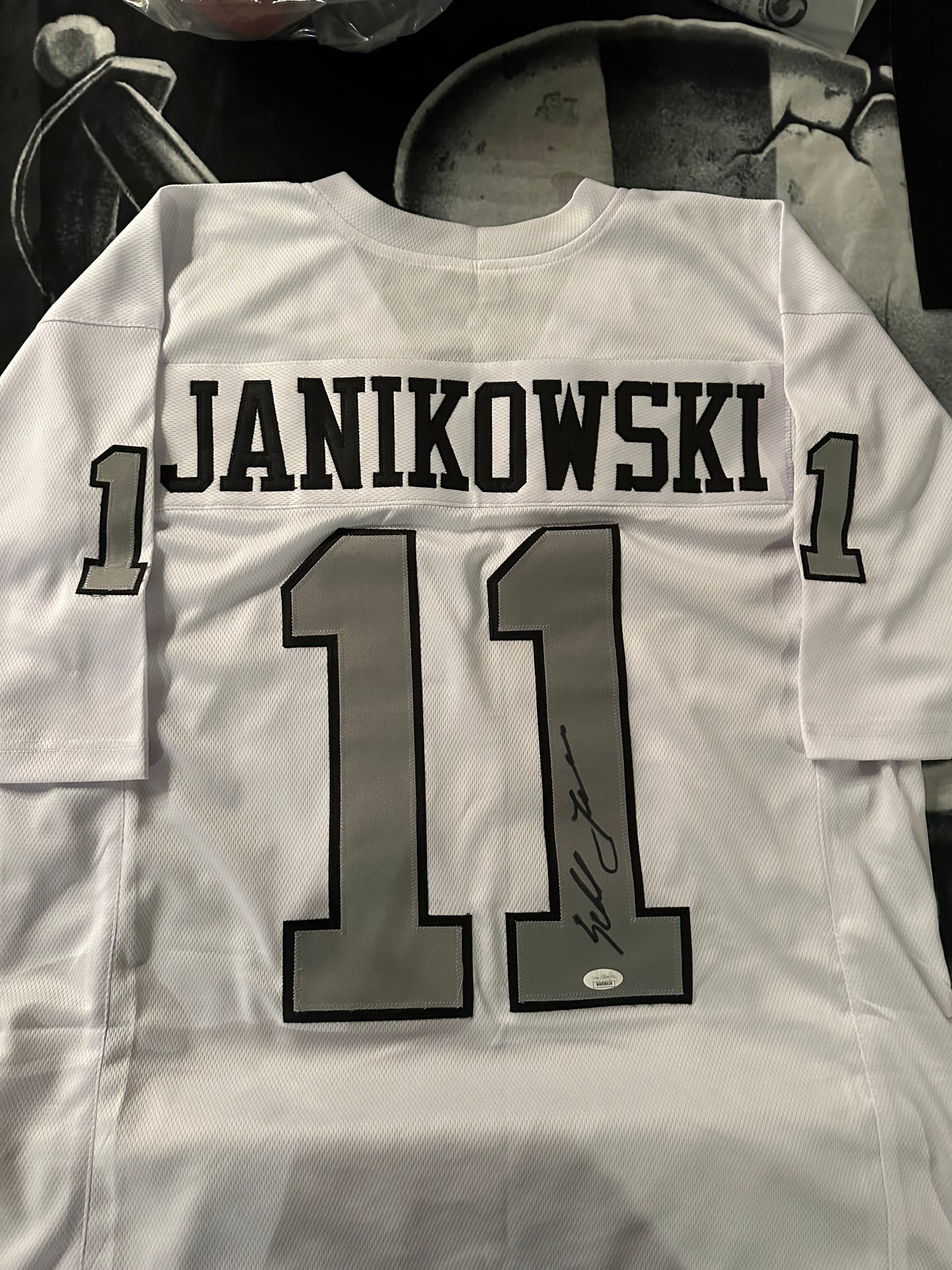 Sebastian Janikowski White Stitched Jersey - Small up to 6XL