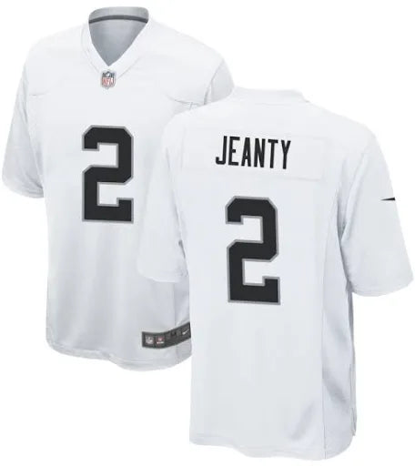 Men’s Ashton Jeanty White Stitched Jersey - Small up to 6XL