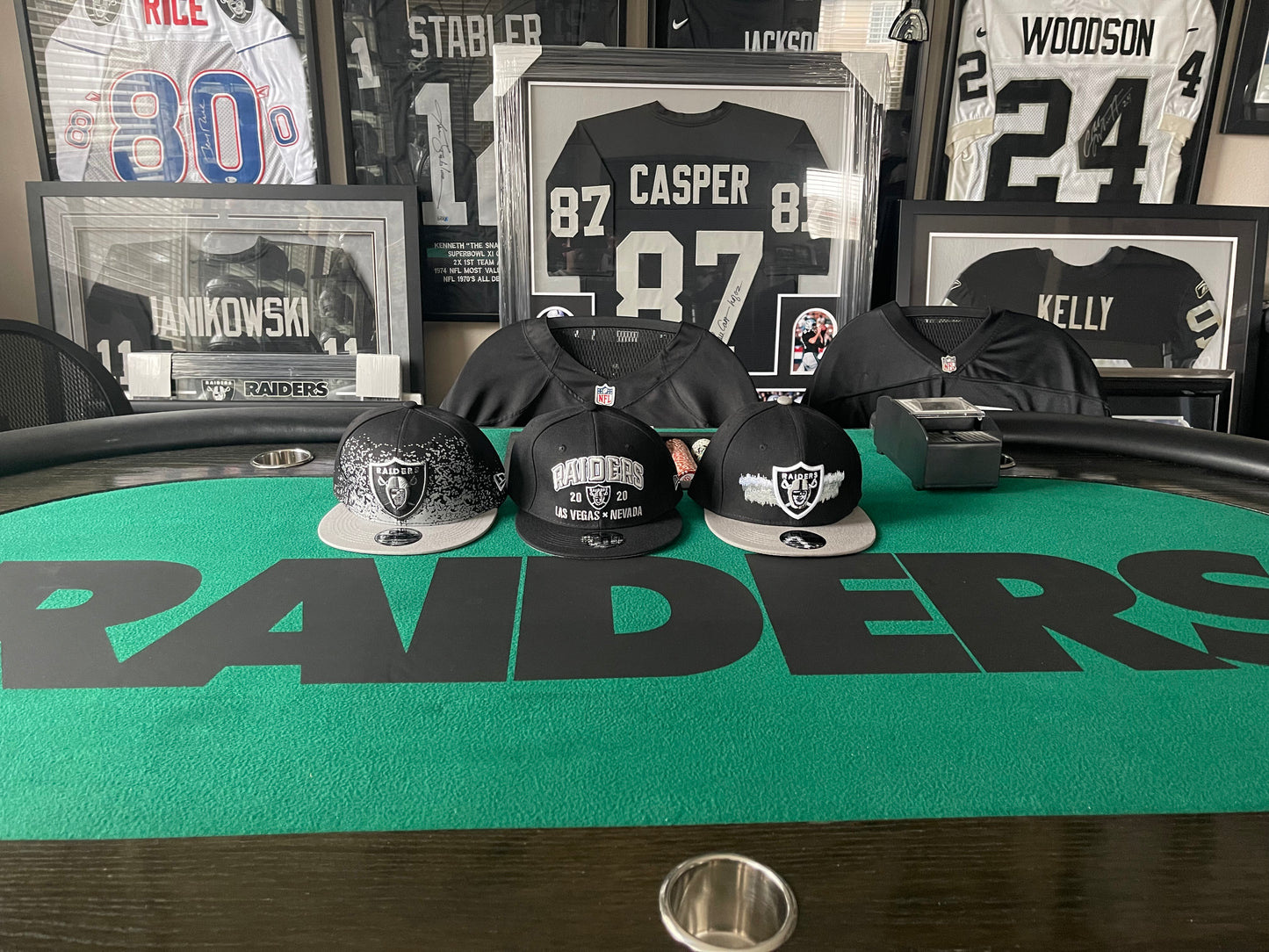 RAIDERS GREY SPLASH HAT - SNAP BACK ONE SIZE FITS ALL