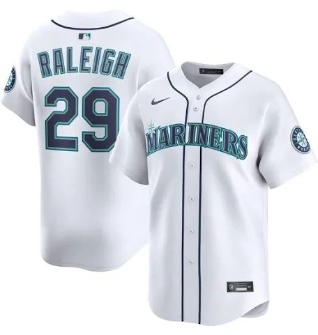 Men's Cal Raleigh White Stitched Jersey - Small up to 6XL
