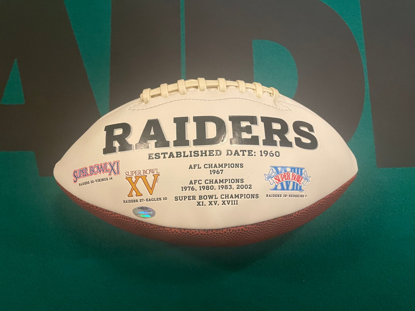 Jim Plunkett Autographed & Authenticated Football