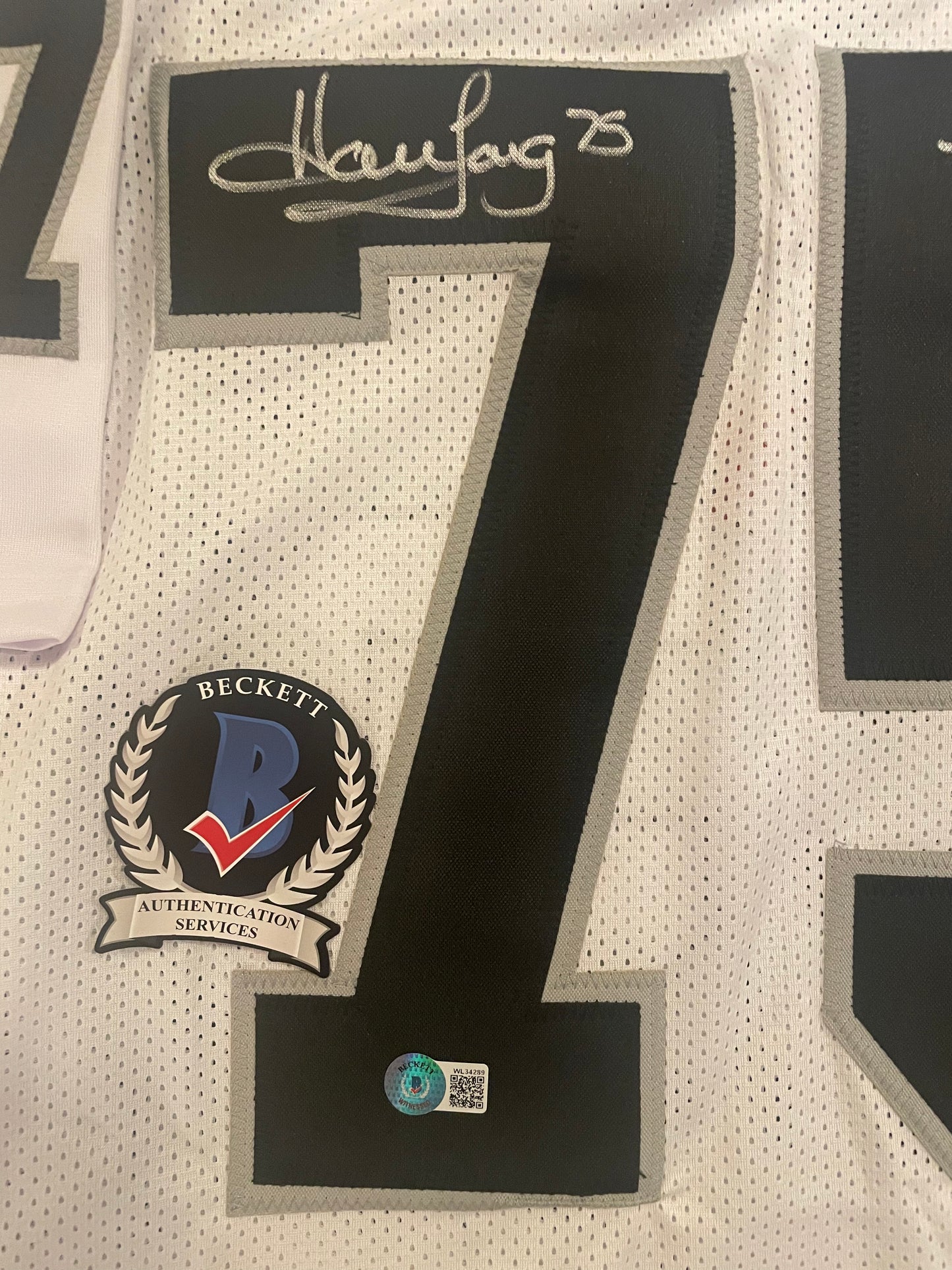 Howie Long Autographed & Authenticated Jersey