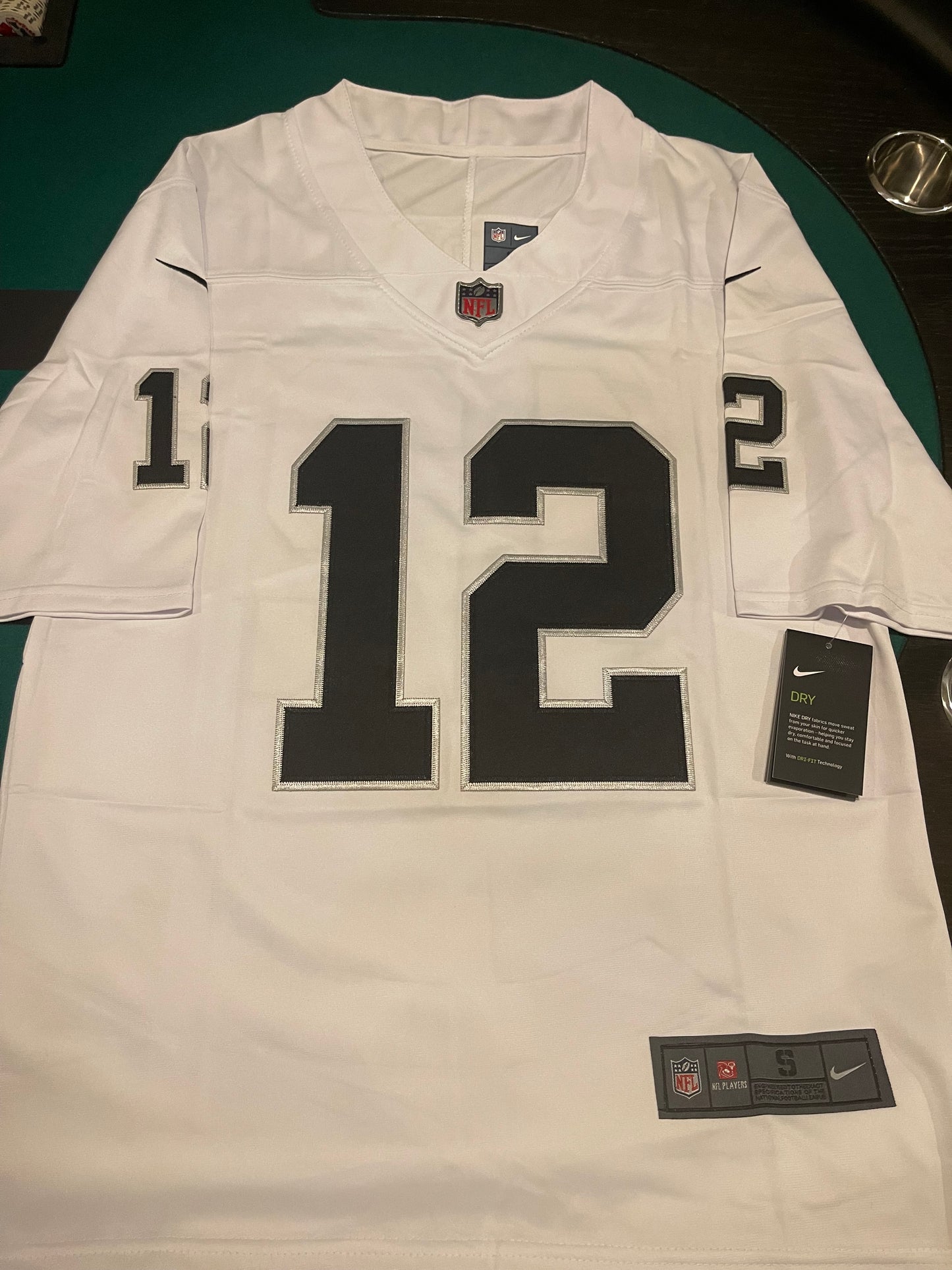 Men’s Ken Stabler White Stitched Jersey - Small up to 6X