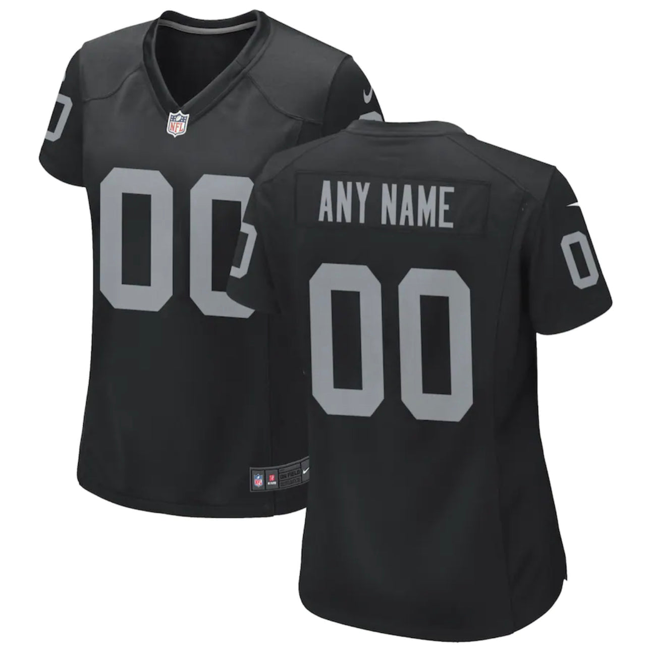 WOMEN’S CUSTOM TEXT/NUMBER STITCHED JERSEY SIZES SMALL - 2XL