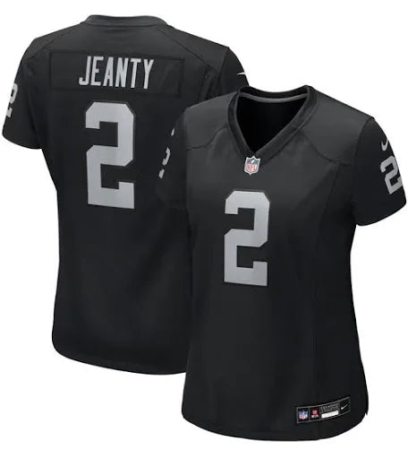 Women’s Las Vegas Raiders ASHTON JEANTY Stitched Jersey Sizes Small up to 2XL