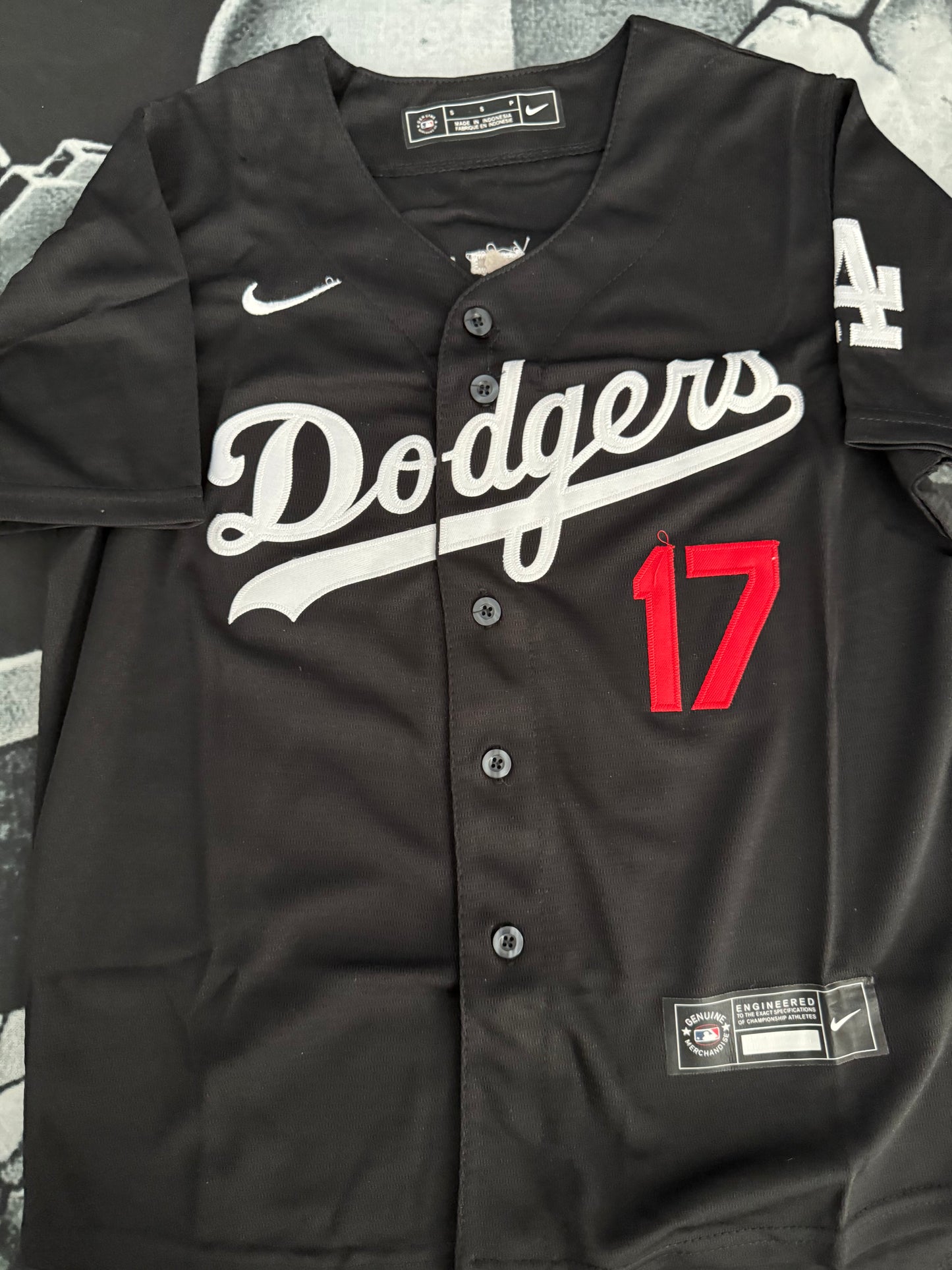 Men’s Shohei Ohtani Black Stitched Jersey - Small up to 6XL