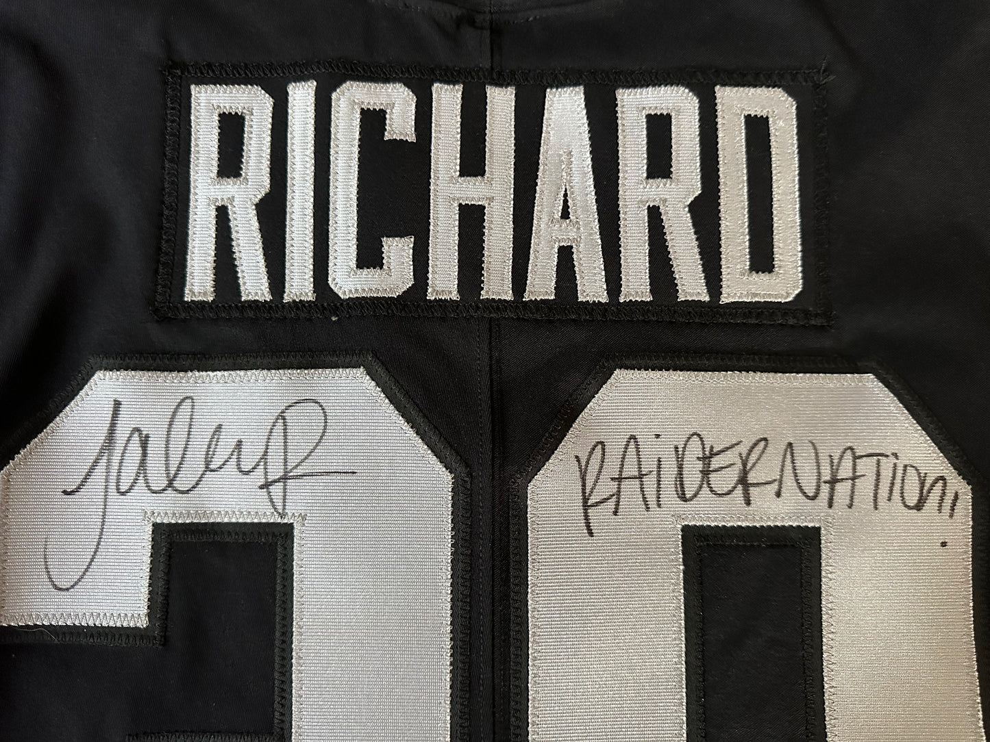 Game Issue Jalen Richard Autographed & Authenticated Jersey