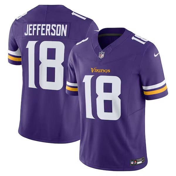Men's Justin Jefferson Purple Stitched Jersey - Small up to 6XL