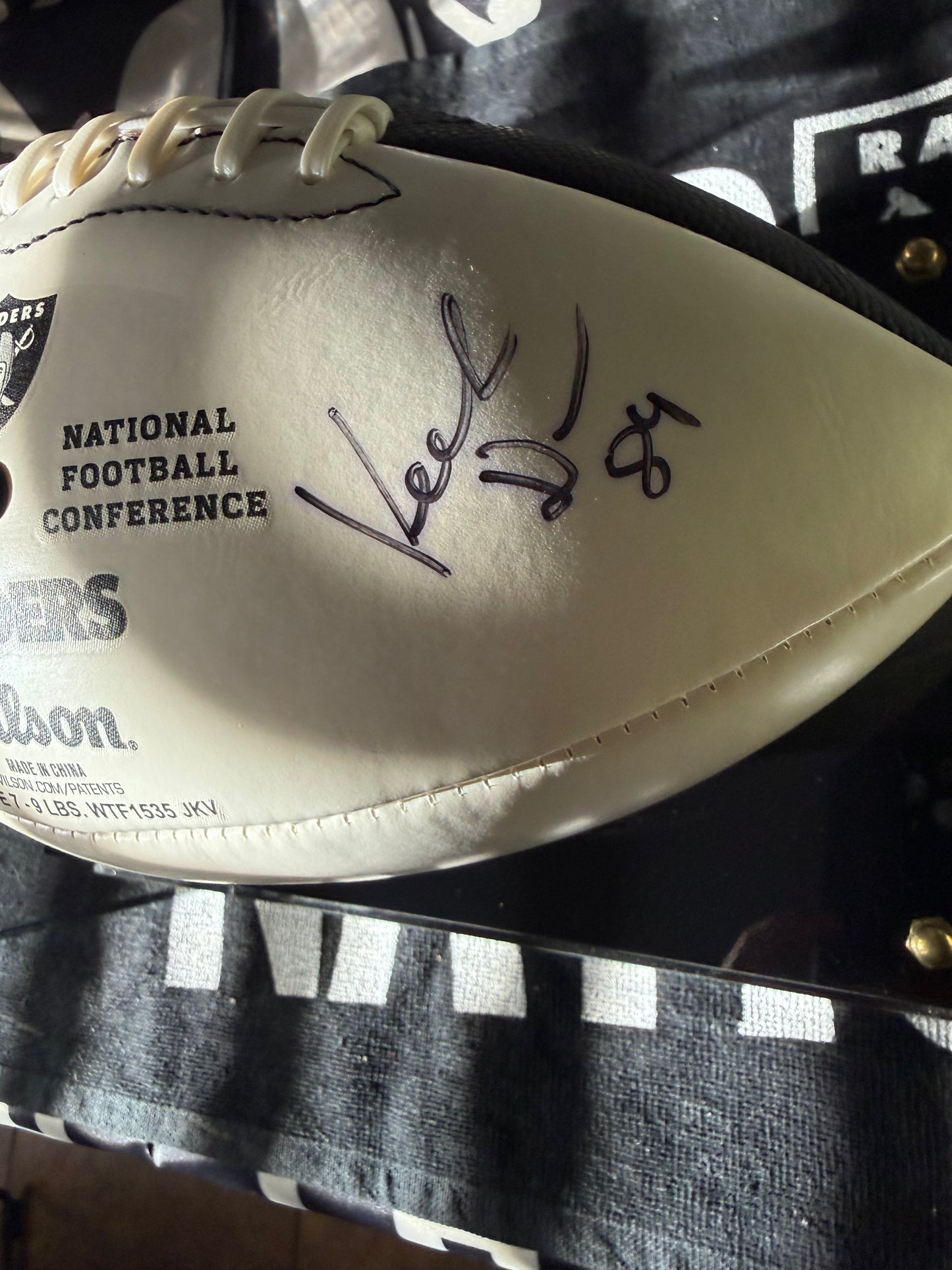Keelan Doss & Jalen Richard Autographed Football No COA GTP (Guaranteed to Pass)