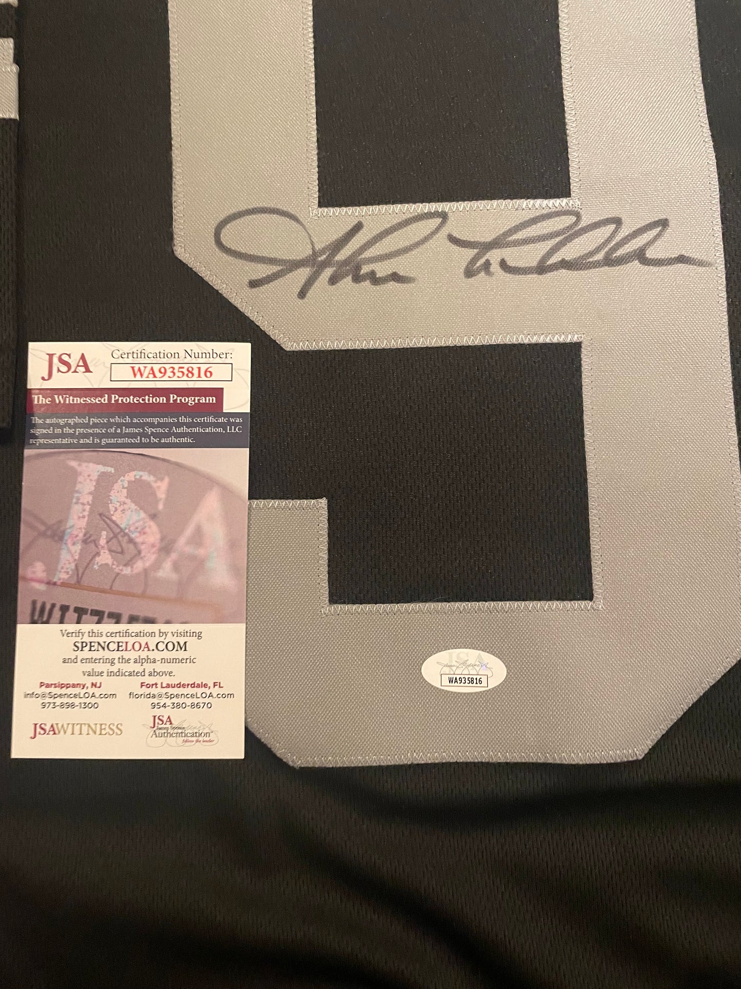 Shane Lechler Autographed & Authenticated Raiders Jersey w/COA