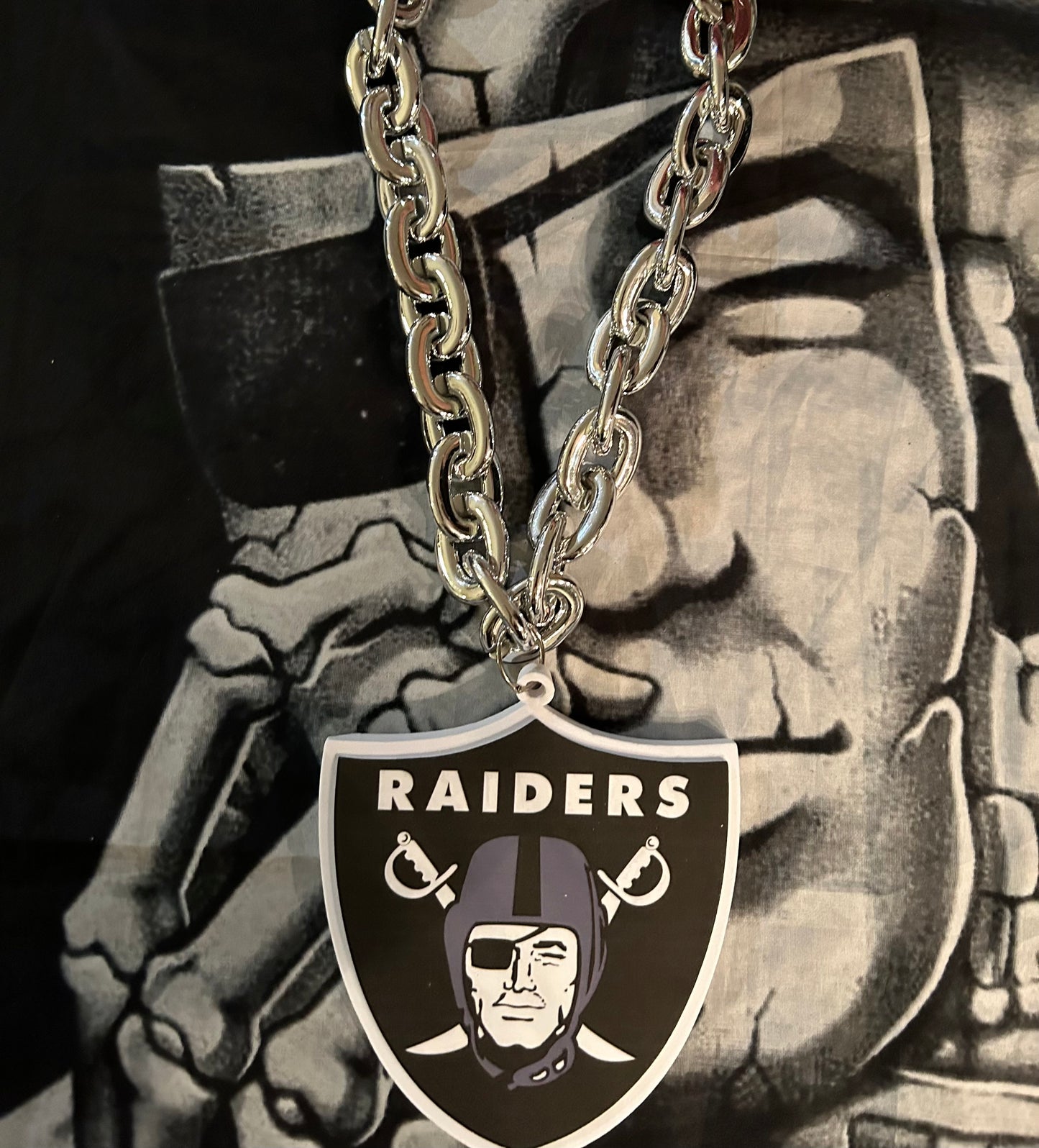 Foam Raiders Shield Necklace