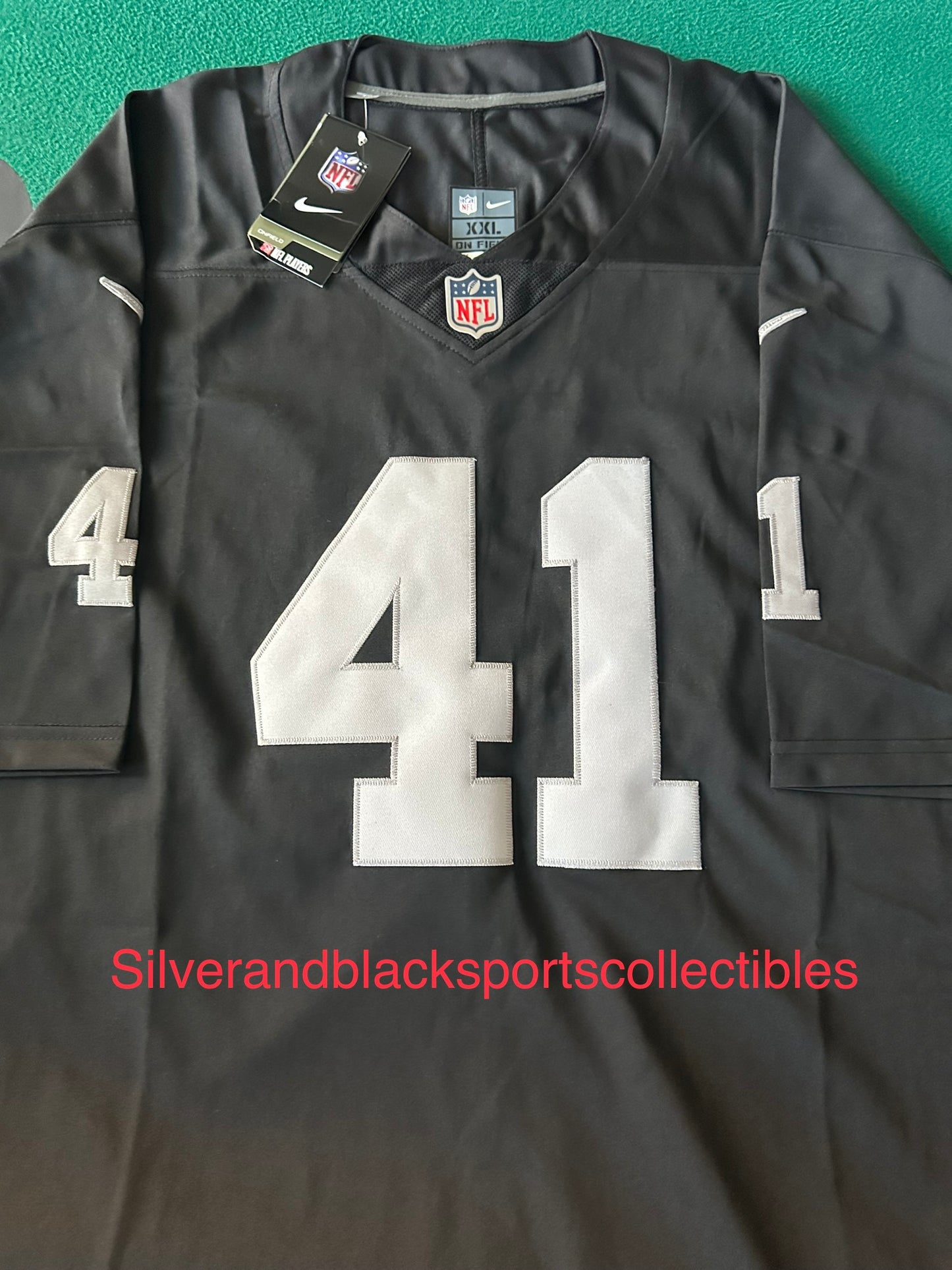 MEN’S ROBERT SPILLANE LAS VEGAS RAIDERS STITCHED JERSEY (SMALL-6XL)