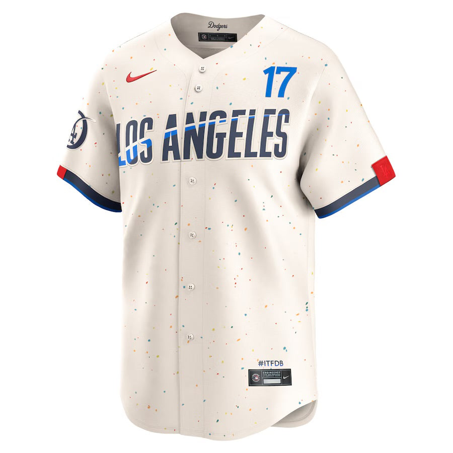YOUTH SHOHEI OHTANI LOS ANGELES DODGERS 2024 CREAM CITY CONNECT STITCHED JERSEY (SMALL, MED, LARGE)