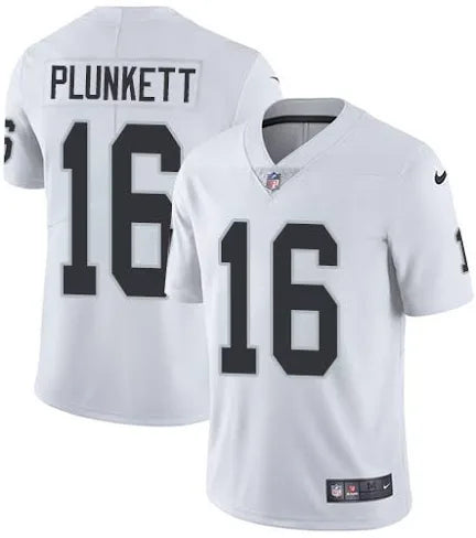 Men’s Jim Plunkett White Stitched Jersey - Small up to 6XL
