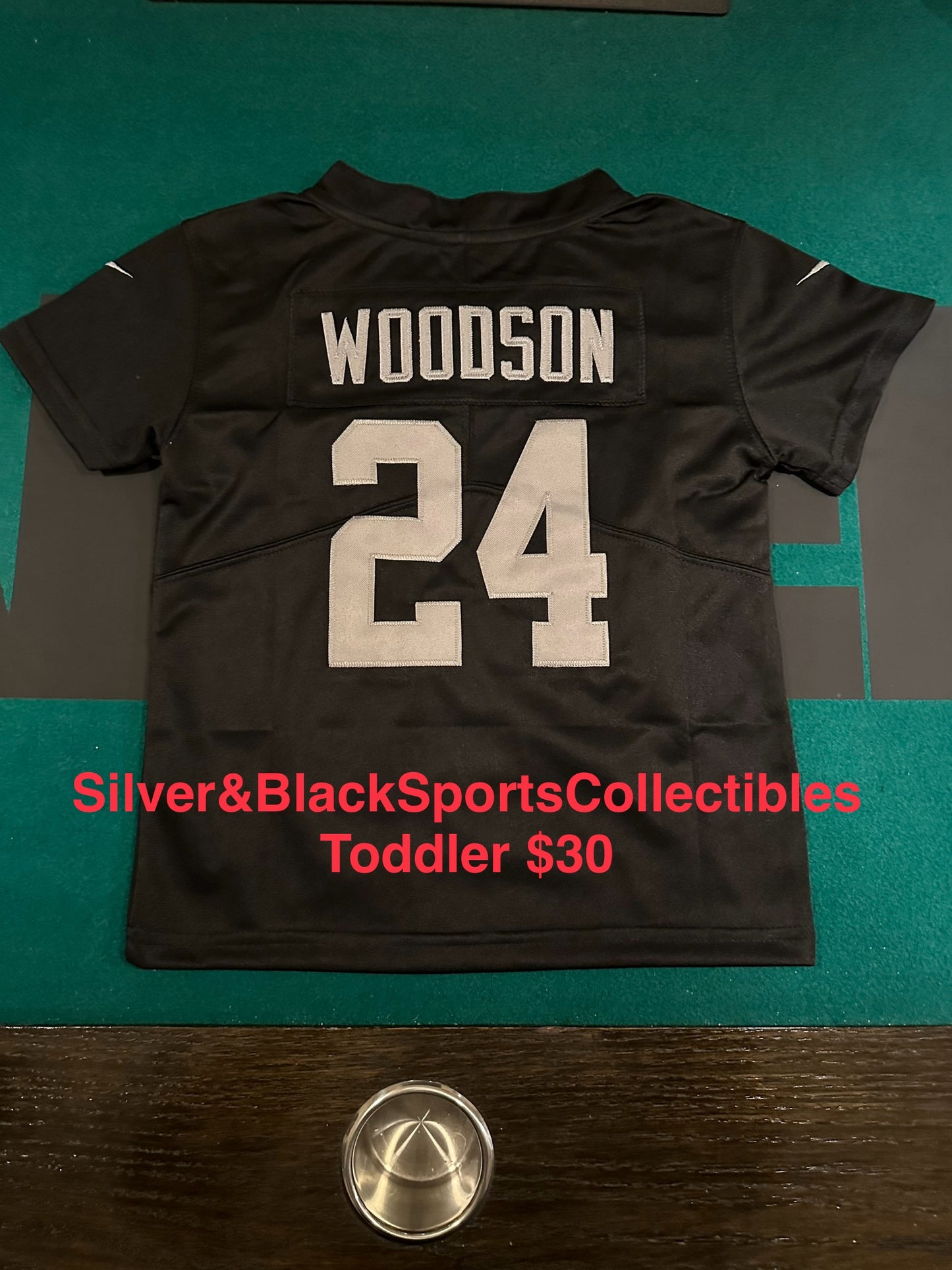 Toddler Charles Woodson Home Stitched Jersey White- 2T3T / 4T5T / 6T7T