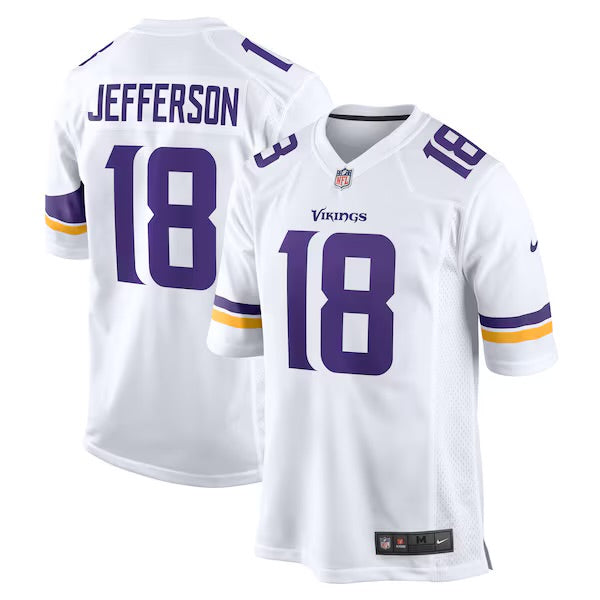 Men's Justin Jefferson White Stitched Jersey - Small up to 6XL