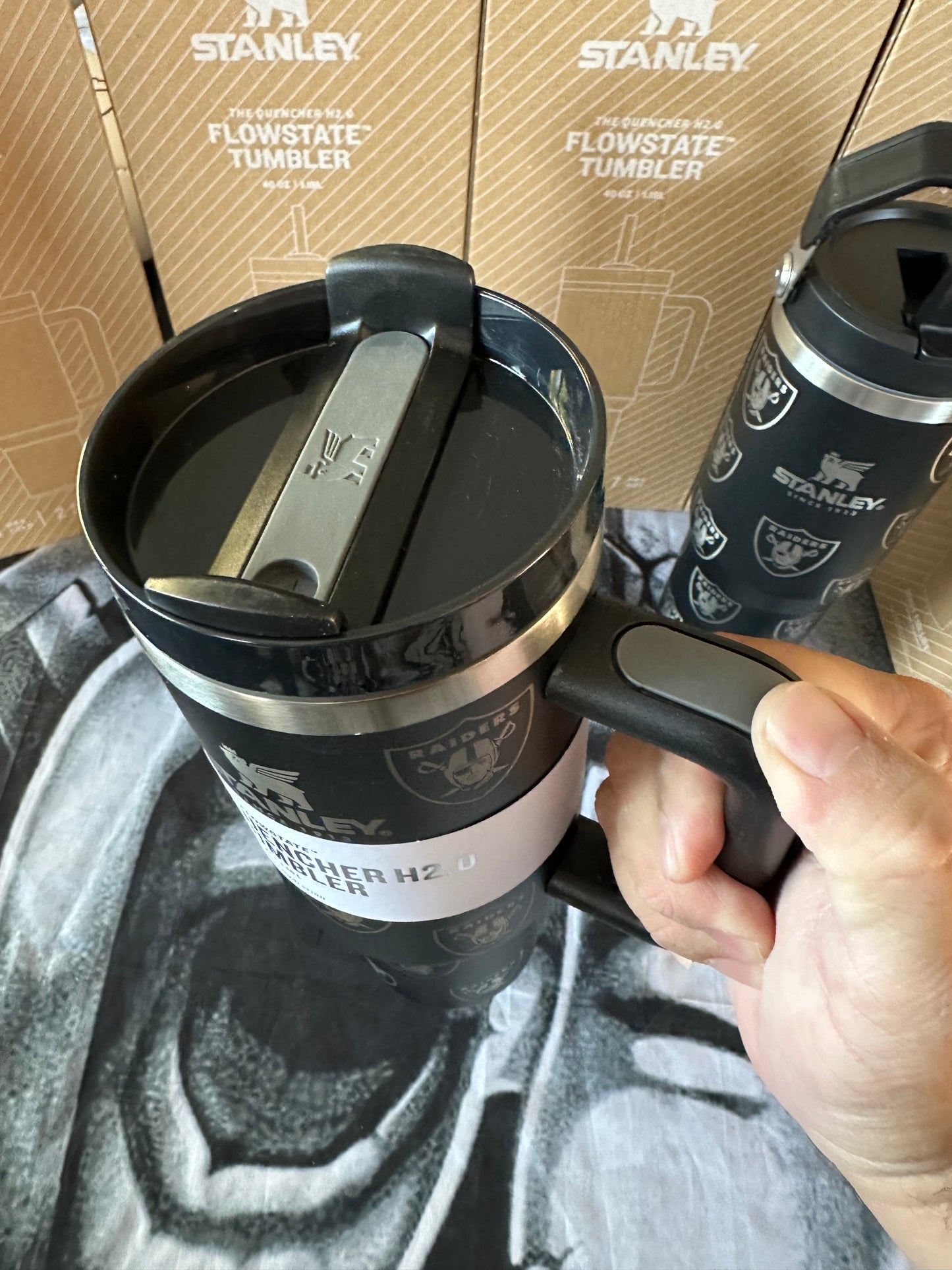 Stanley RAIDERS Laser-etched 40oz Tumbler w/Straw