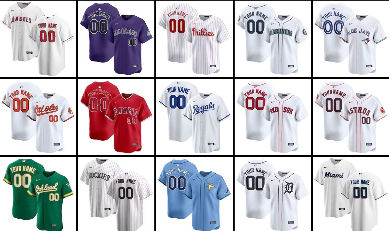 Custom Order MLB Jersey Men’s