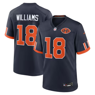 Men's Caleb Williams Rivalries Navy Stitched Jersey - Small up to 6XL