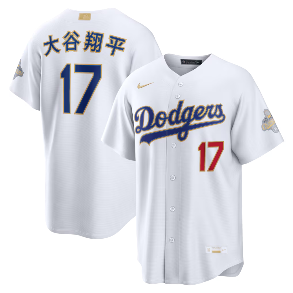 Men’s Shohei Ohtani Kanji White Stitched Jersey - Small up to 6XL