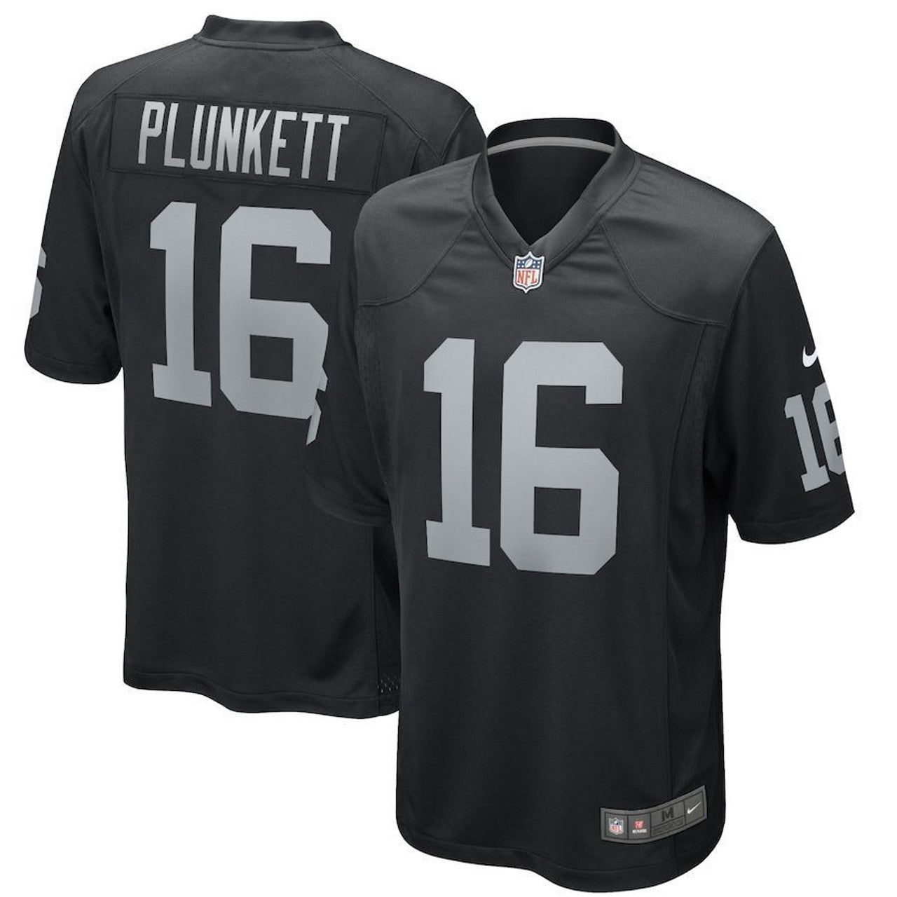 Men’s Jim Plunkett Black Stitched Jersey - Small up to 6XL