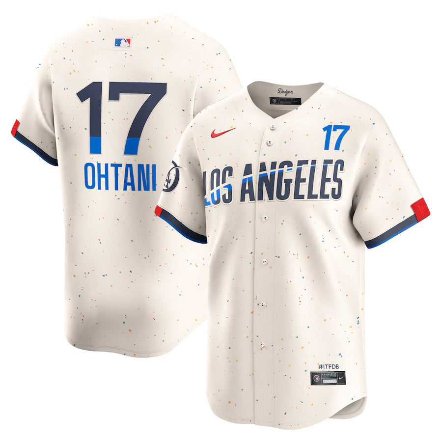 YOUTH SHOHEI OHTANI LOS ANGELES DODGERS 2024 CREAM CITY CONNECT STITCHED JERSEY (SMALL, MED, LARGE)