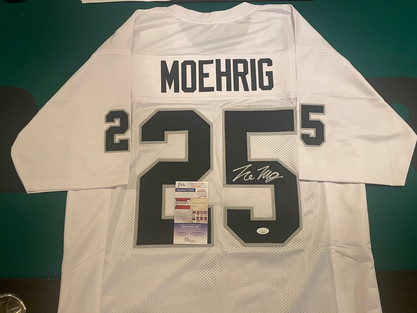 Tre’von Moehrig Autographed & Authenticated Jersey
