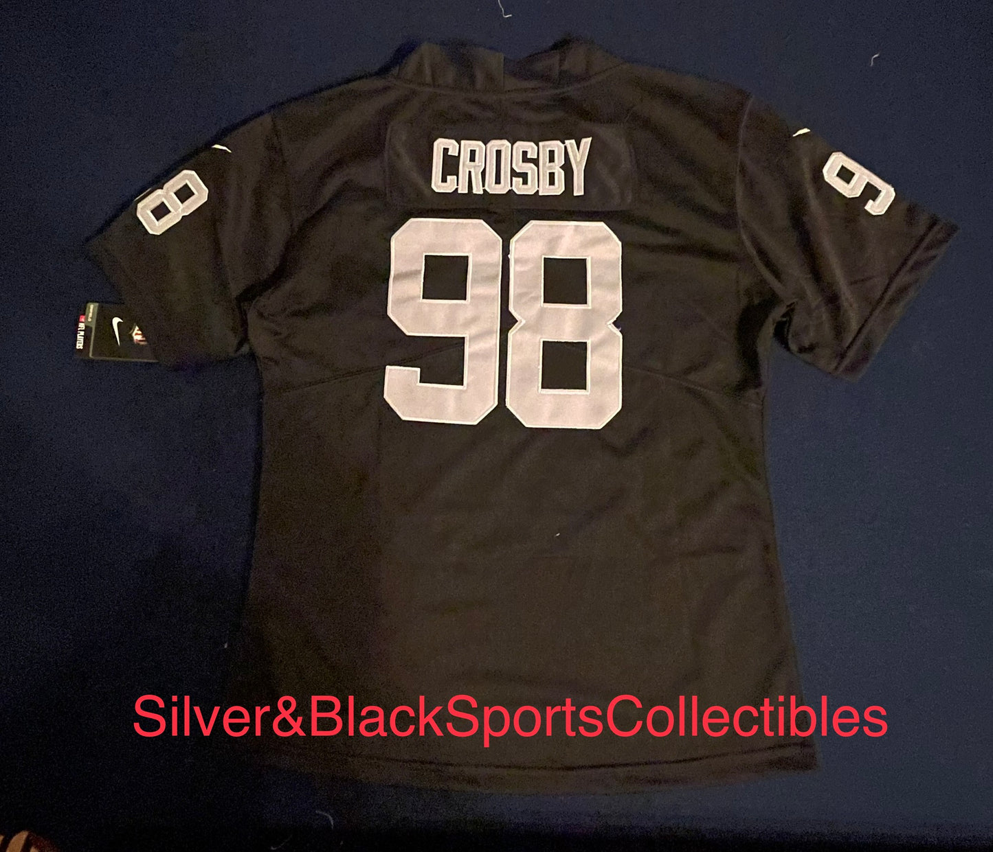 WOMEN’S MAXX CROSBY LAS VEGAS RAIDERS STITCHED JERSEY (SMALL-2XL)