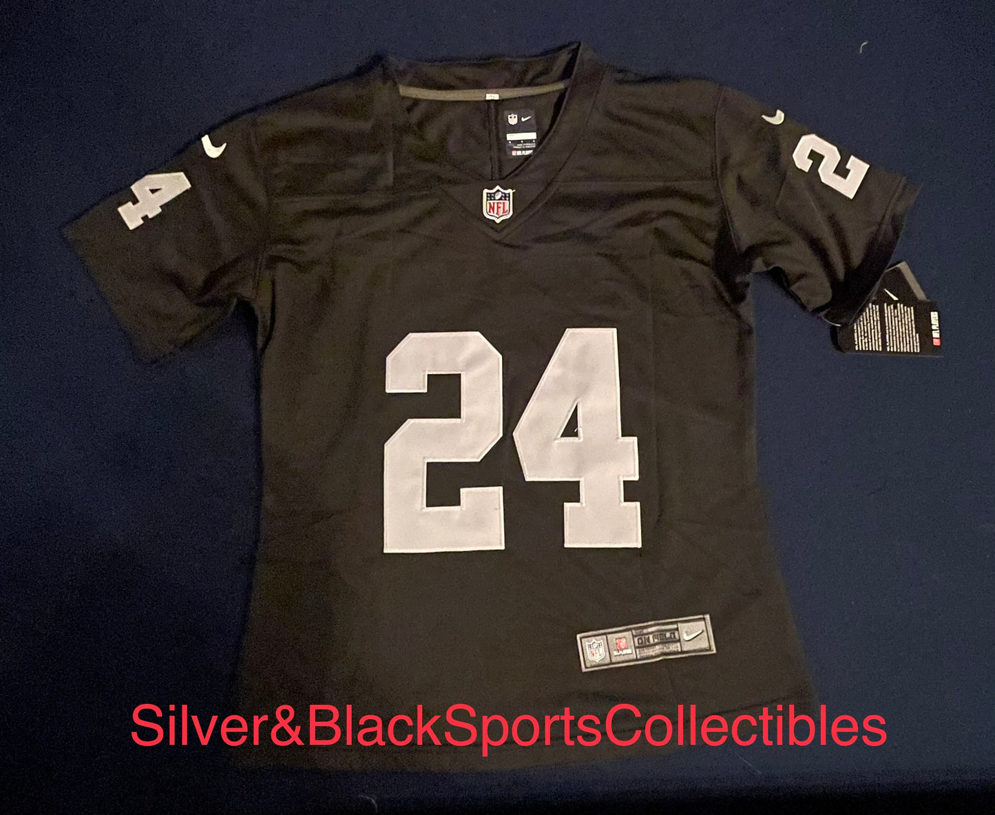 WOMEN’S LAS VEGAS RAIDERS STITCHED JERSEY SIZES S-2XL
