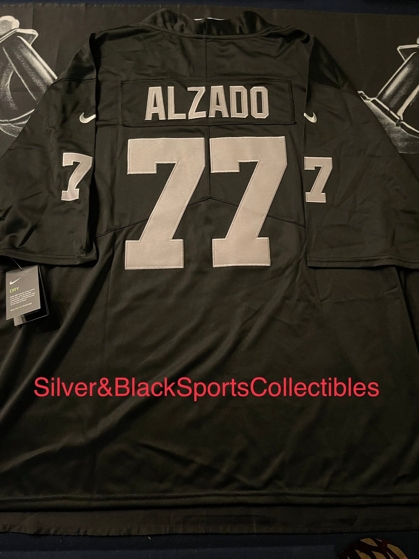 MEN’S LYLE ALZADO LAS VEGAS RAIDERS STITCHED JERSEY (SMALL-6XL)