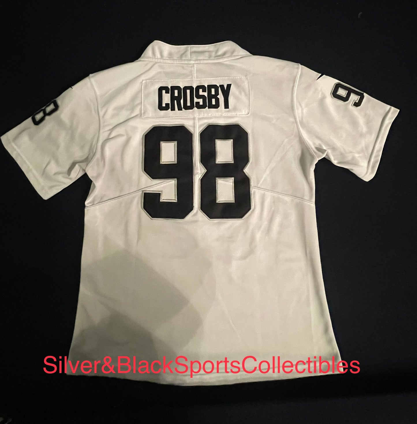 WOMEN’S MAXX CROSBY LAS VEGAS RAIDERS STITCHED JERSEY (SMALL-2XL)