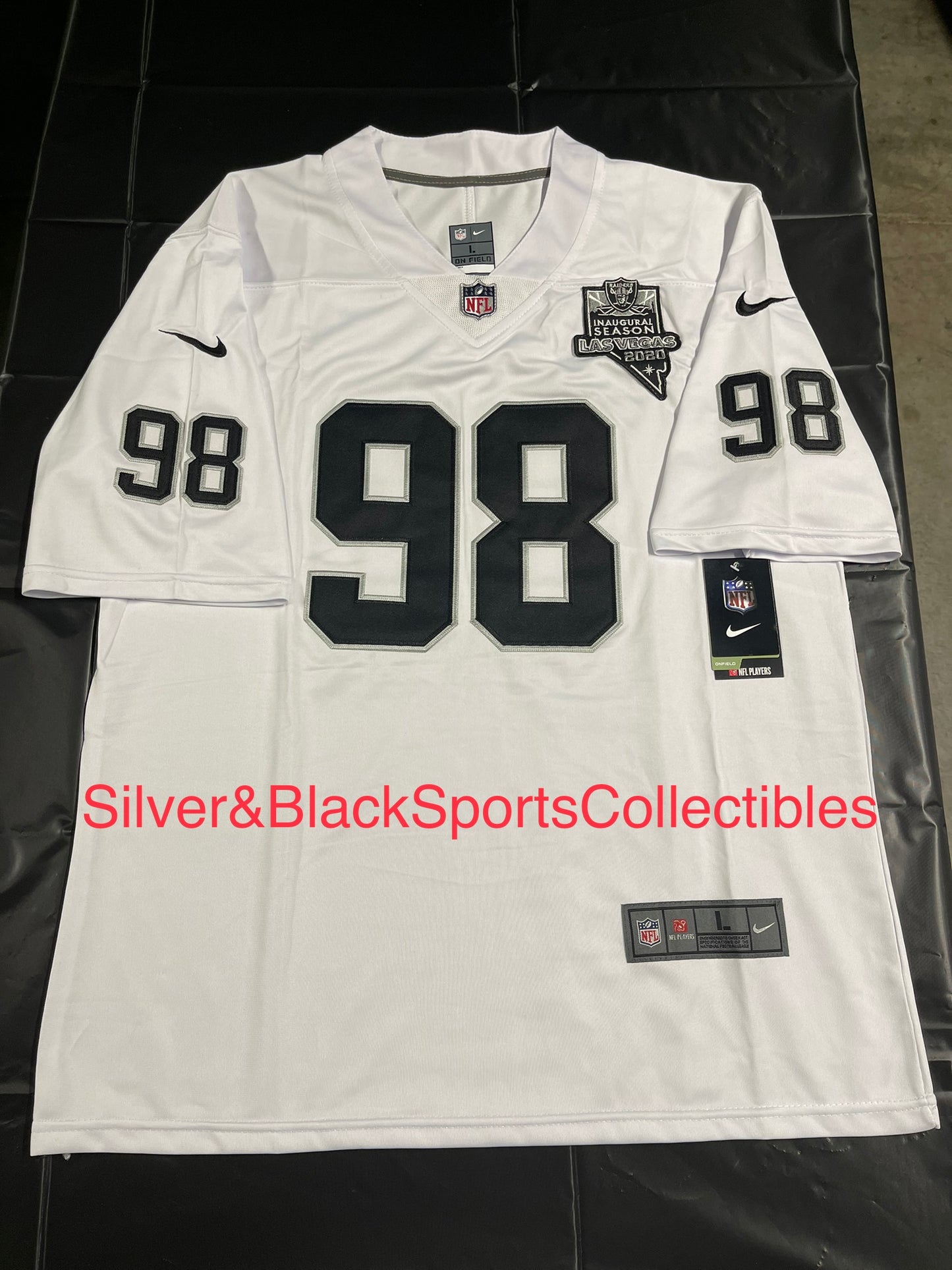 MEN’S MAXX CROSBY LAS VEGAS RAIDERS STITCHED JERSEY (SMALL-6XL)