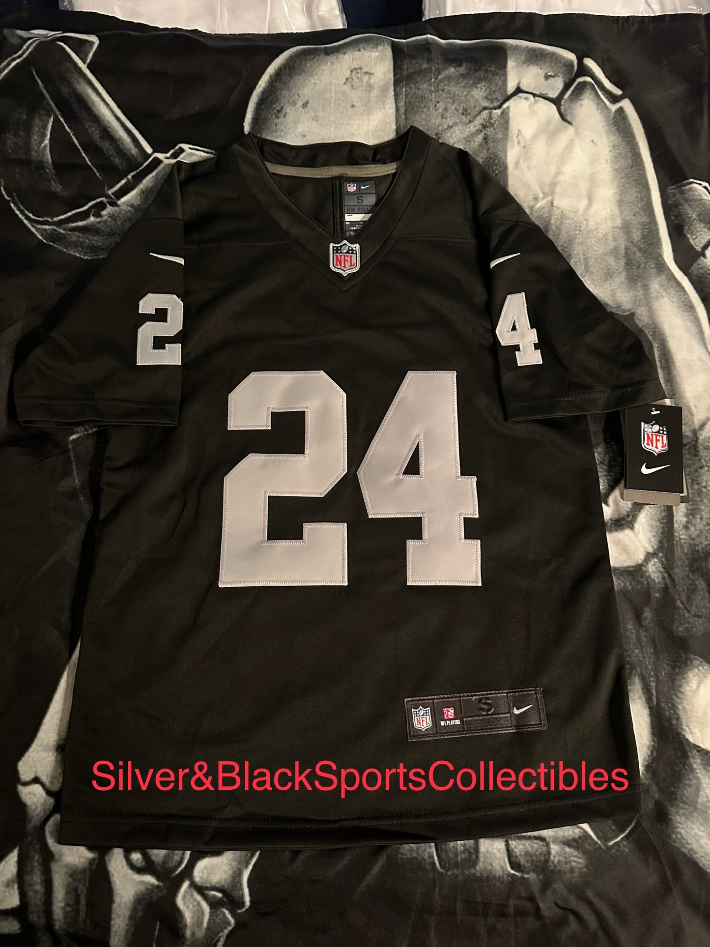YOUTH UNISEX LAS VEGAS RAIDERS STITCHED JERSEY SIZES S-L