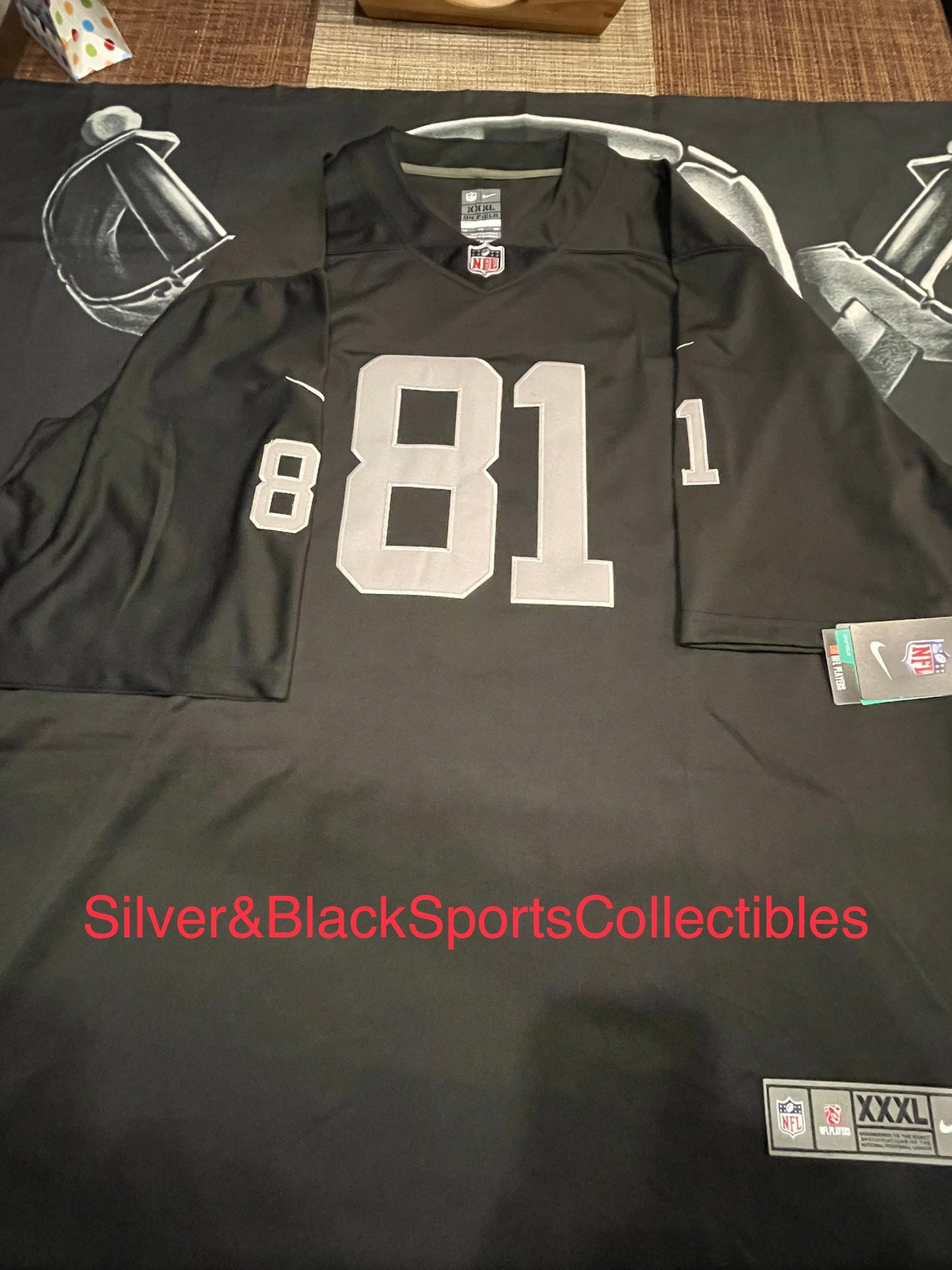 MEN’S TIM BROWN LAS VEGAS RAIDERS STITCHED JERSEY (SMALL-6XL)