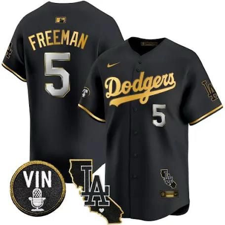 Men’s Los Angeles Dodgers Freddie Freeman Stitched World Series Jersey Size Small up to 6XL