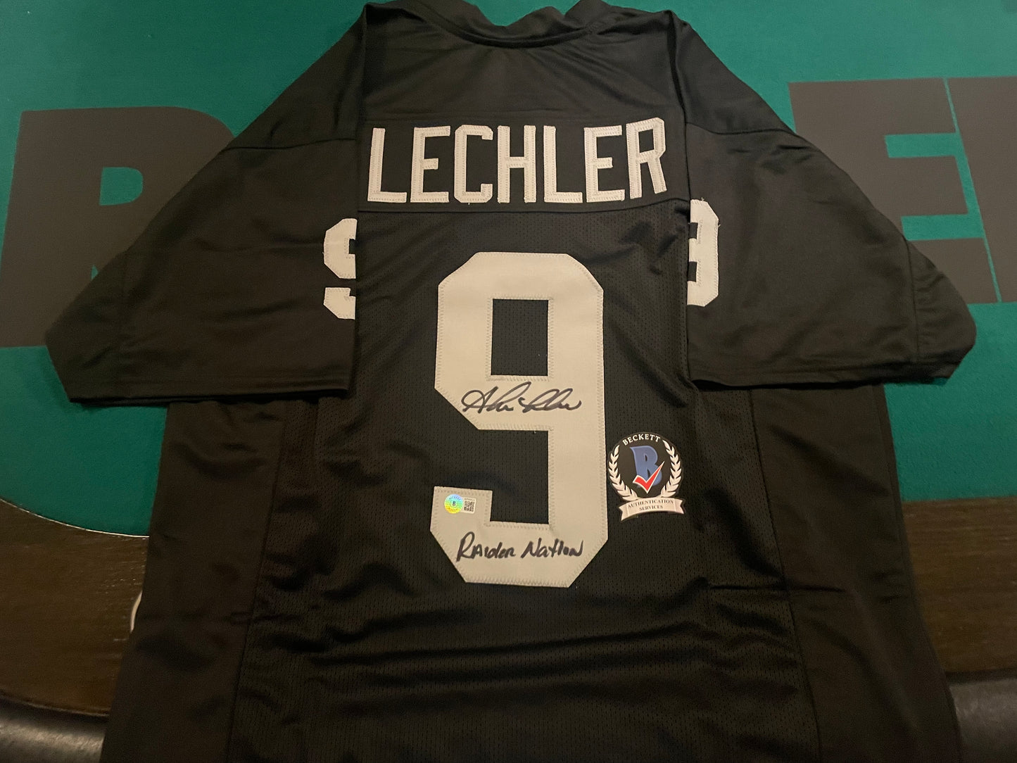 Shane Lechler Autographed & Authenticated Raiders Jersey w/COA