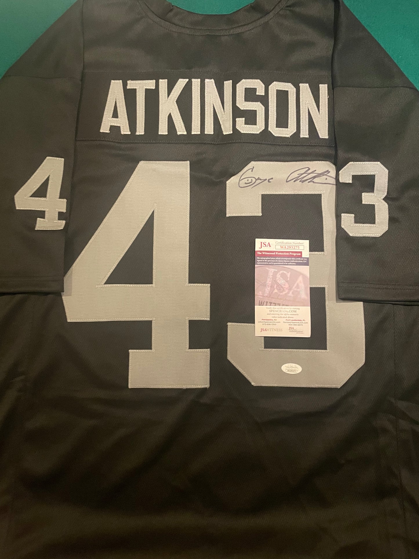 George Atikinson Autographed & Authenticated Jersey