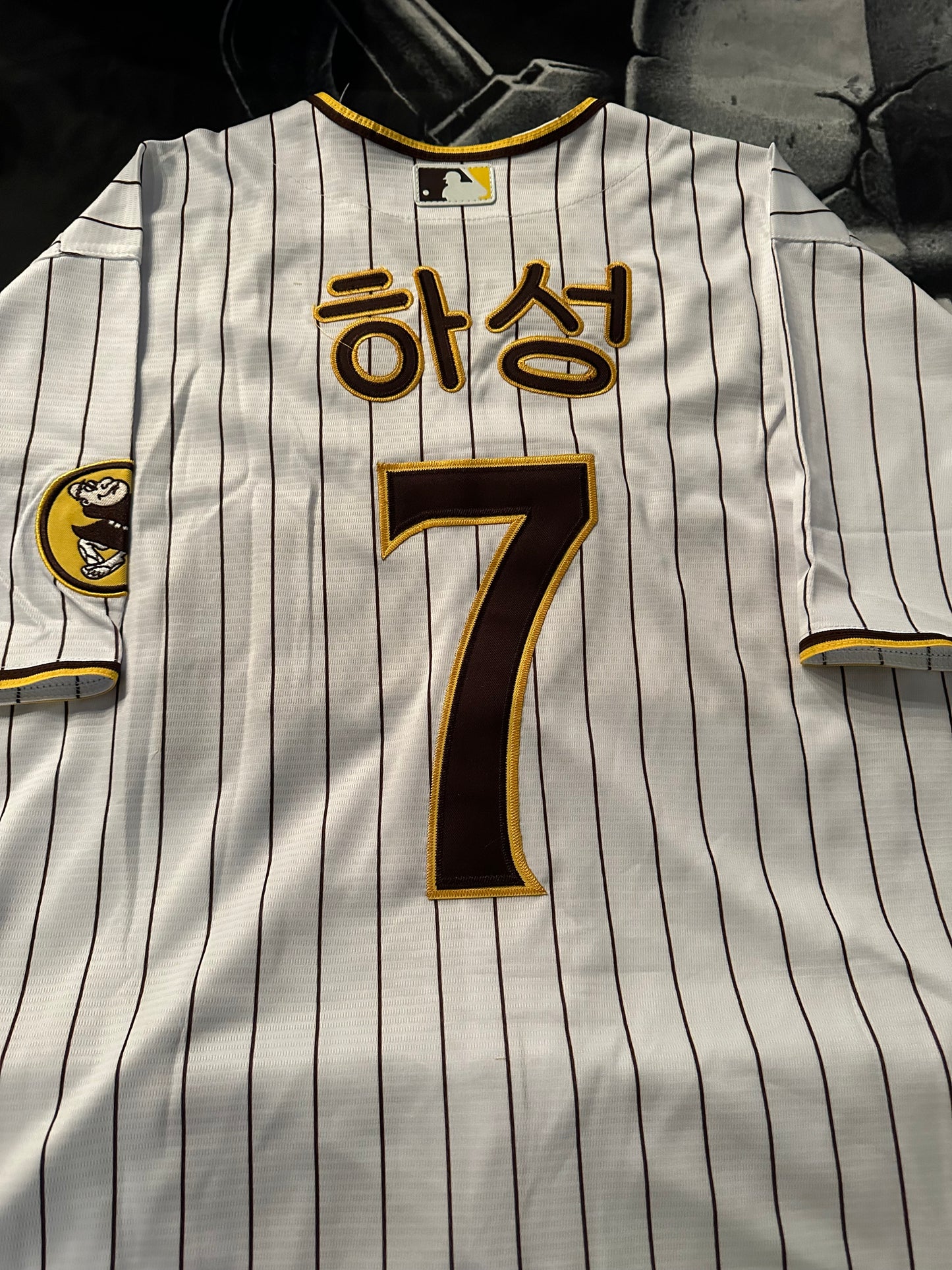 HA-SEONG KIM MENS STITCHED SAN DIEGO PADRES JERSEY