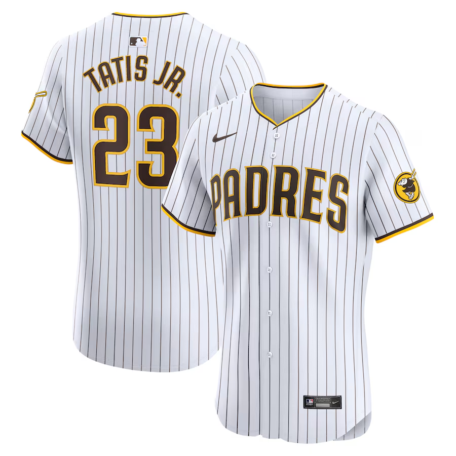 Men’s Fernando Tatis White Pinstripes Stitched Jersey - Small up to 6XL