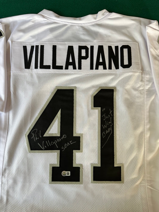 Phil Villapiano Autographed & Authenticated Jersey COA By Beckett