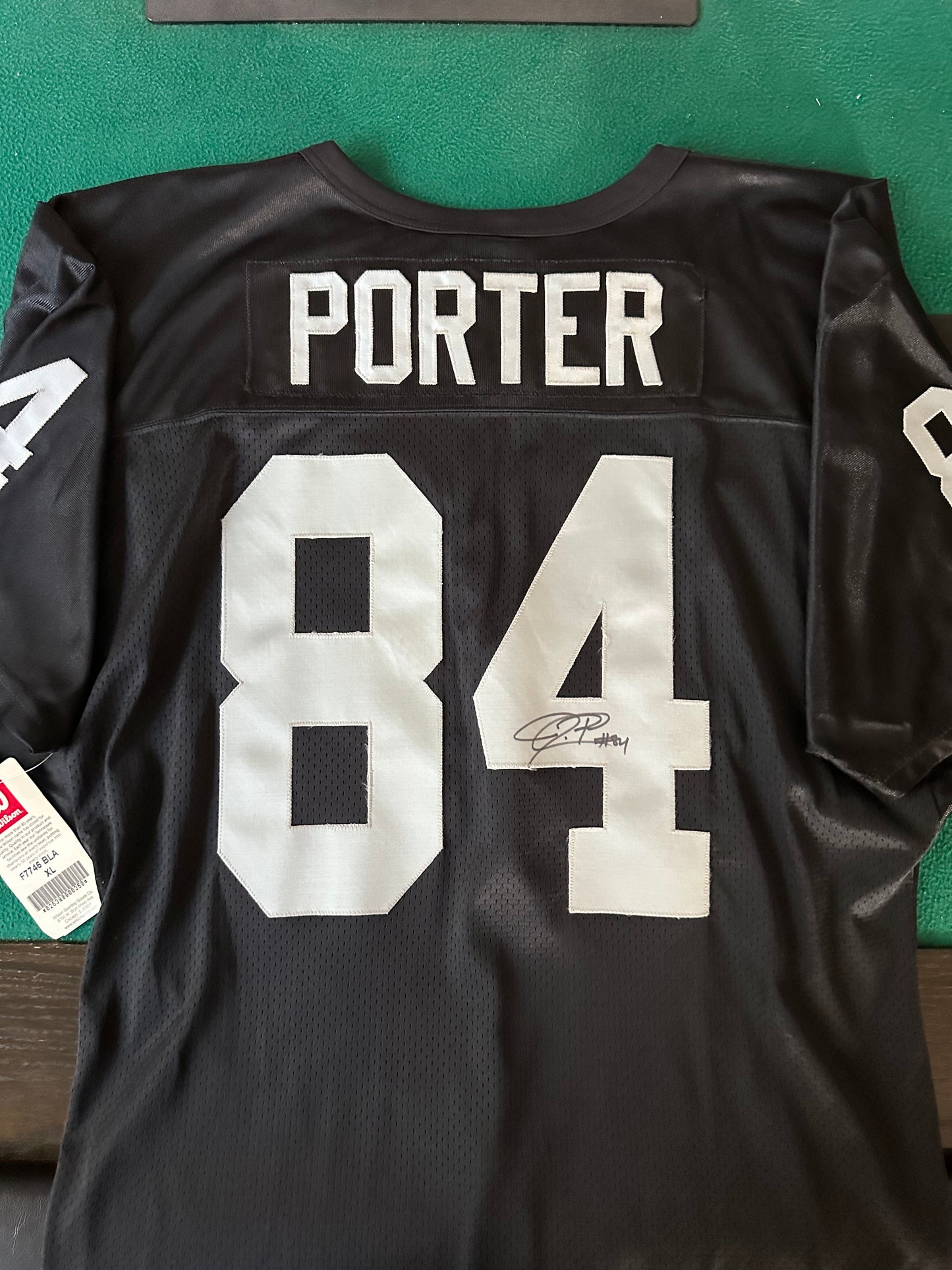 Jerry Porter Autographed & Authenticated Jersey