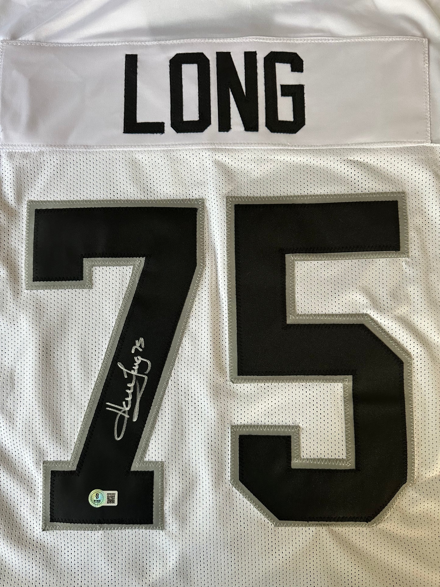 Howie Long Autographed & Authenticated Jersey COA By Beckett