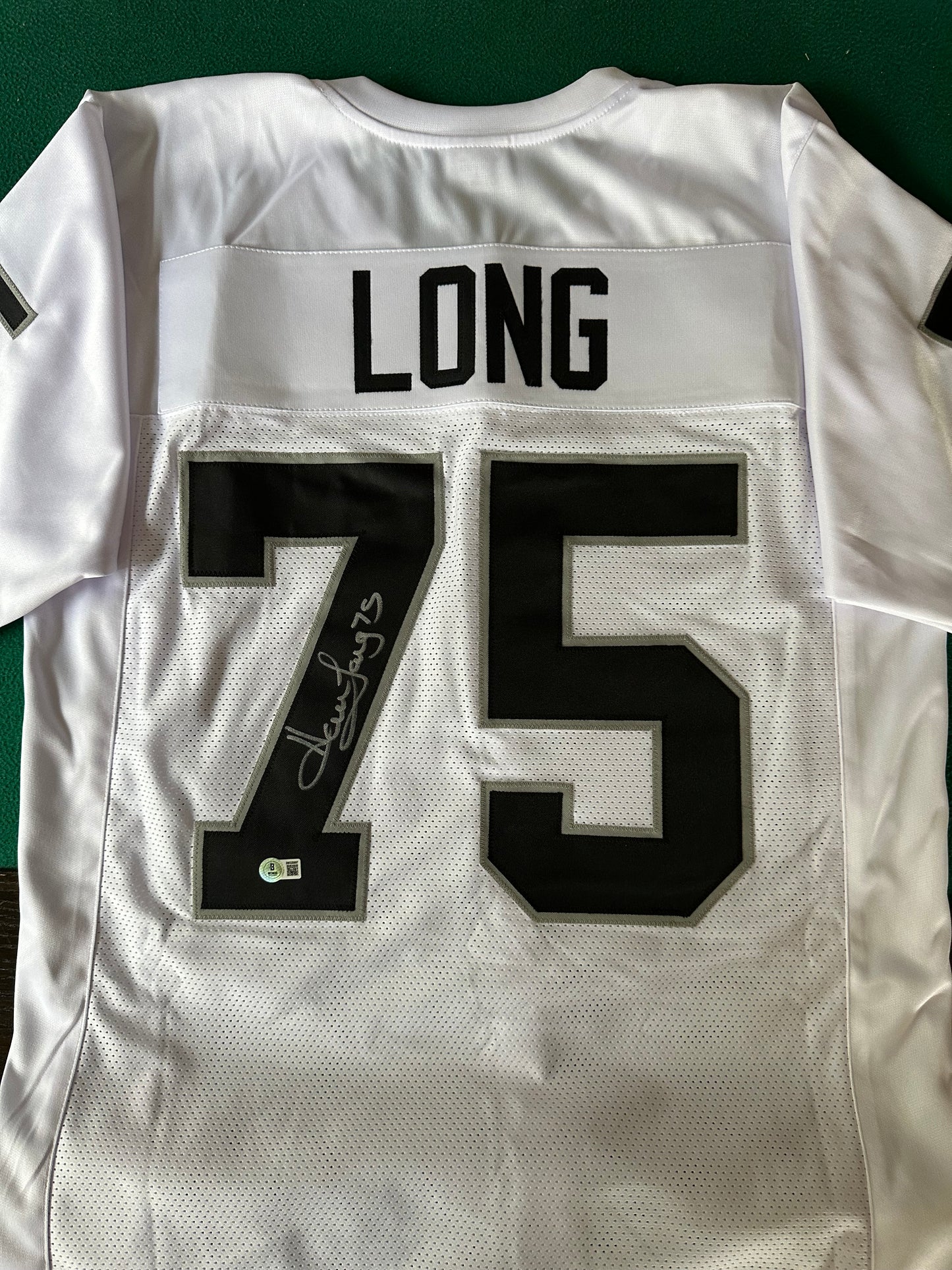 Howie Long Autographed & Authenticated Jersey COA By Beckett