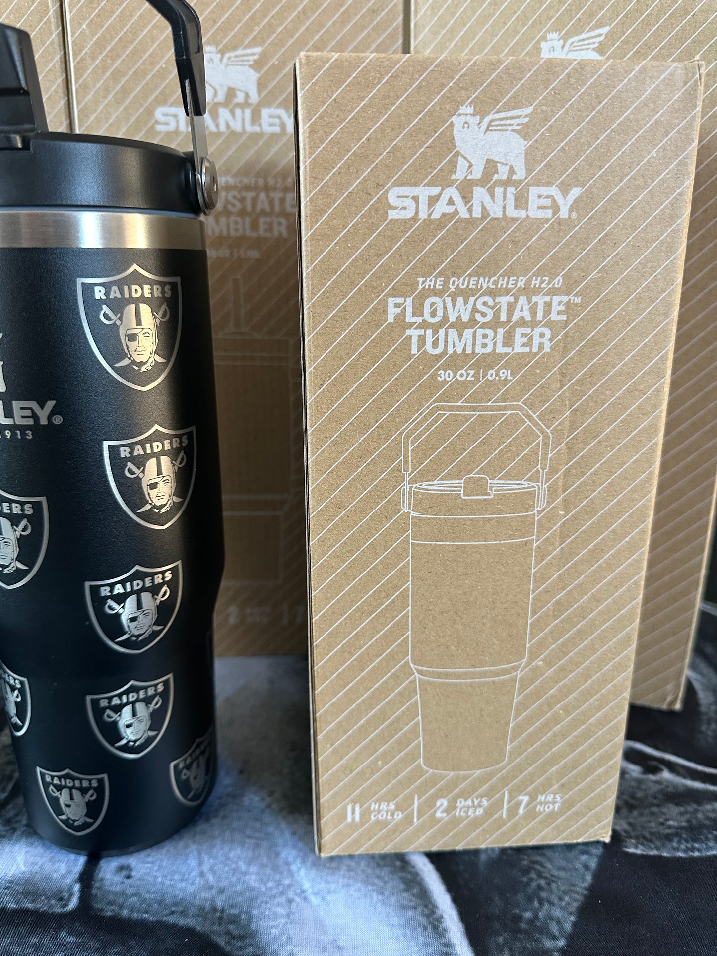 Stanley RAIDERS Laser-etched 30oz Tumbler w/Straw