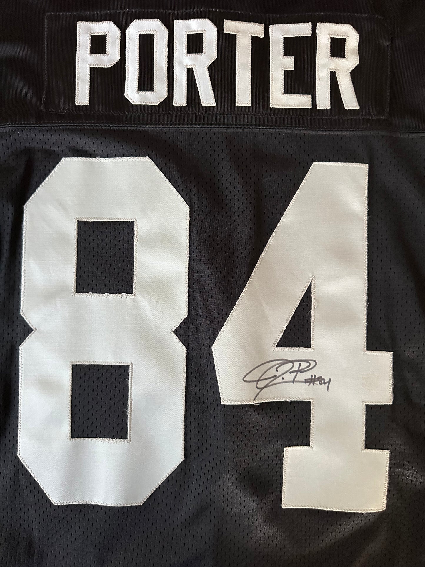 Jerry Porter Autographed & Authenticated Jersey