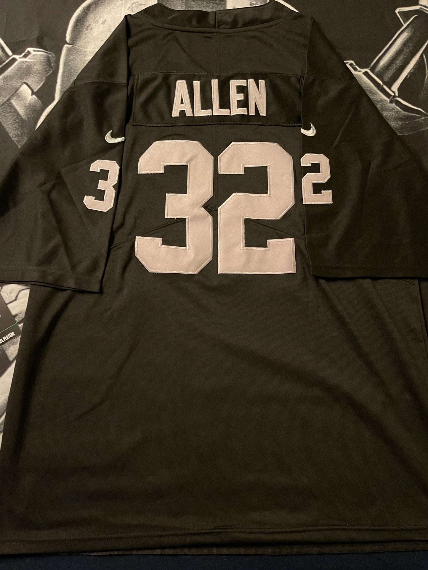 Men’s Marcus Allen Black Stitched Jersey - Small up to 6XL