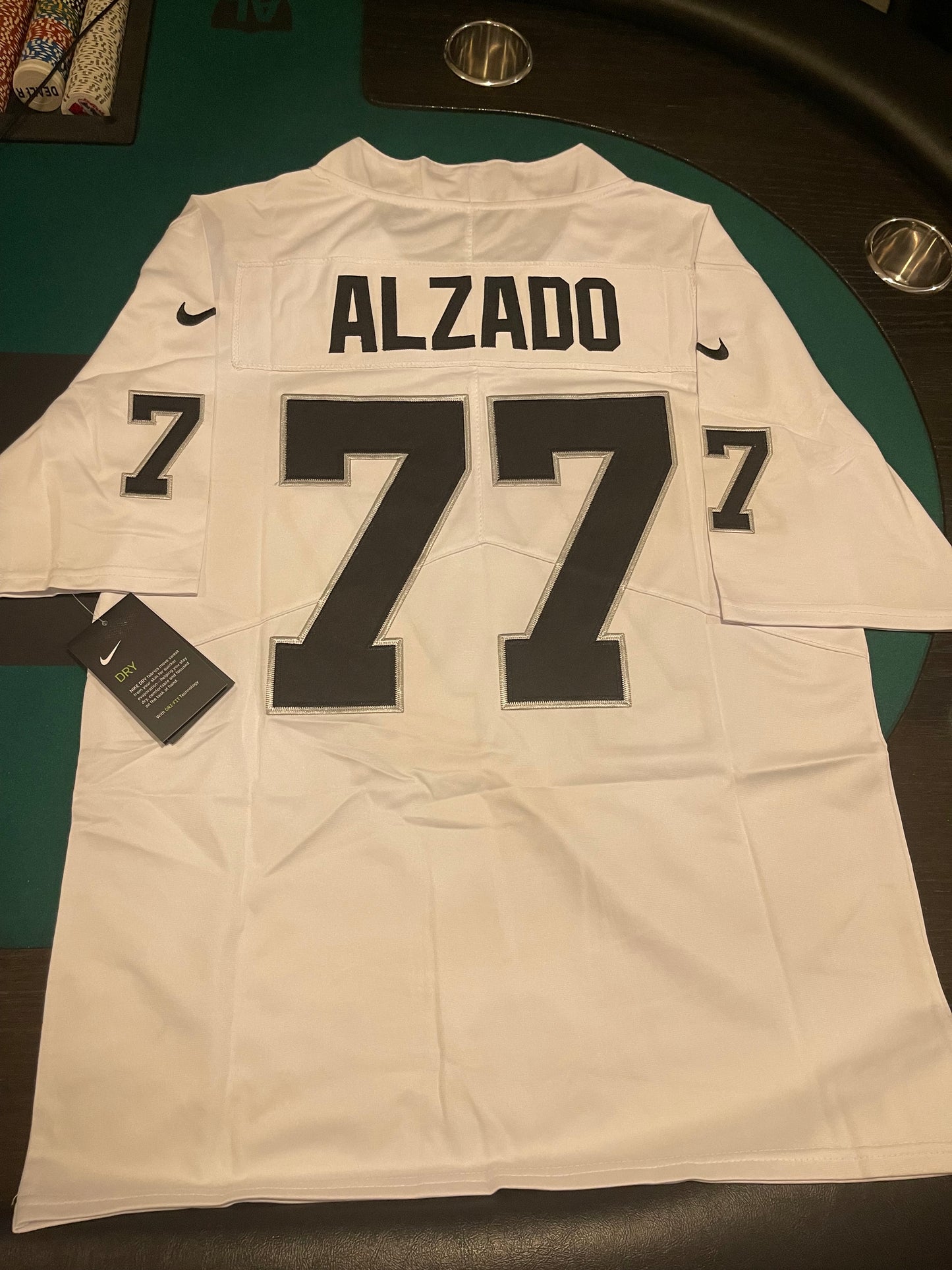 Men’s Lyle Alzado White Stitched Jersey - Small up to 6X