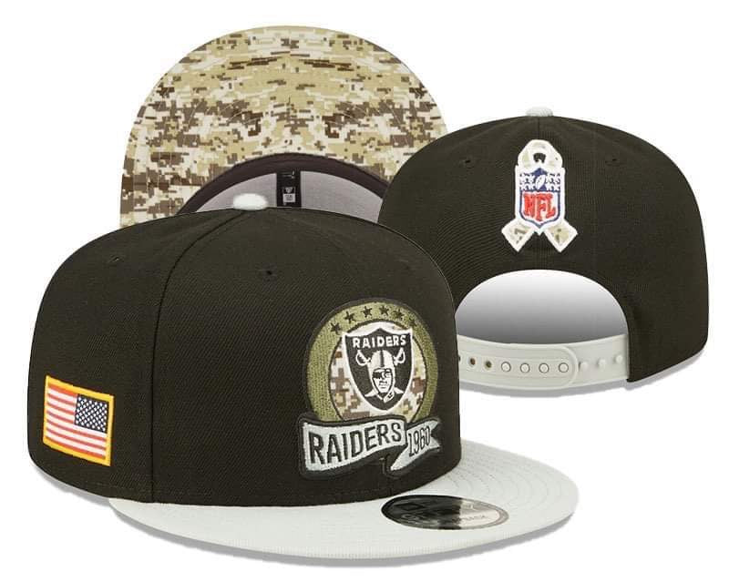 RAIDERS SALUTE TO SERVICE TRIBUTE HAT - SNAP BACK ONE SIZE FITS ALL