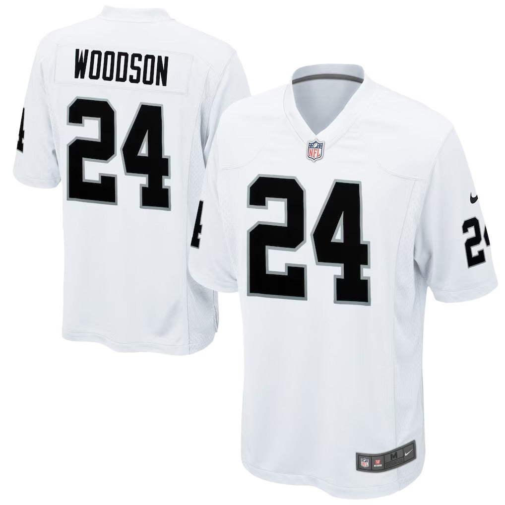 Men’s Charles Woodson White Stitched Jersey - Small up to 6XL
